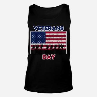 Veteran Shirt For Men - Veterans Day And Usa Flag Unisex Tank Top | Crazezy