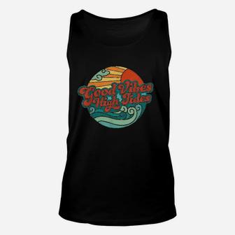 Vibes High Tides Retro 60S Summer Gift Unisex Tank Top | Crazezy DE