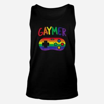 Video Game Controller Lgbt Pride Gay Gamer Unisex Tank Top - Monsterry UK