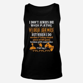Video Games Funny Gamer Tee For Console Gaming Fans Unisex Tank Top | Crazezy