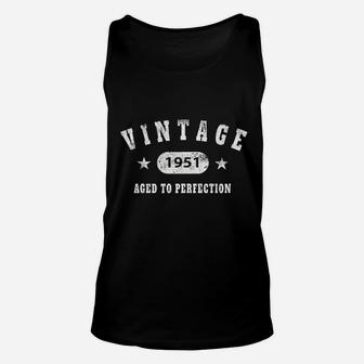 Vintage 1951 Aged To Perfection Unisex Tank Top | Crazezy