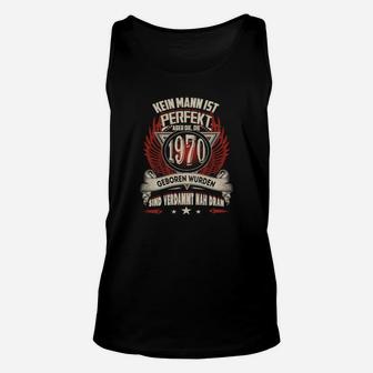 Vintage 1970 Geburtsjahr Unisex TankTop, Retro Perfektions-Design für Herren - Seseable