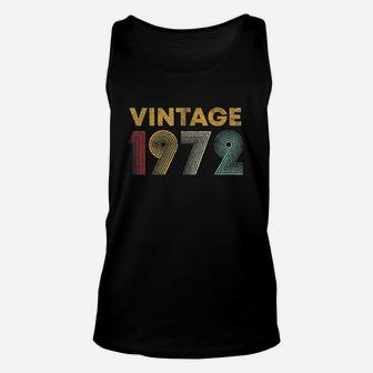 Vintage 1972 49Th Birthday Gift Men Women 49 Years Old Unisex Tank Top | Crazezy