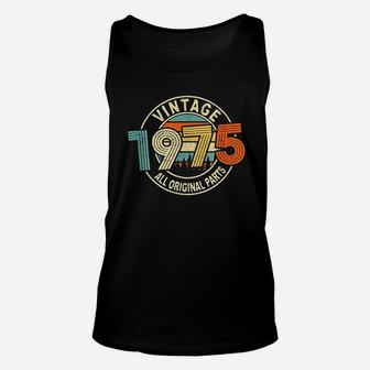 Vintage 1975 46 Years Old Gift 46Th Birthday Unisex Tank Top | Crazezy UK