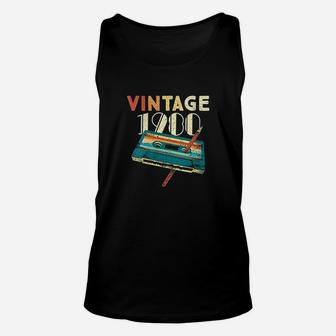 Vintage 1980 Music Cassette 40Th Birthday Gifts 40 Years Old Unisex Tank Top | Crazezy
