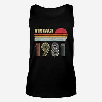 Vintage 1981 Unisex Tank Top | Crazezy AU