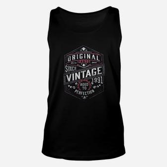 Vintage 1991 Aged To Perfection Unisex Tank Top | Crazezy CA