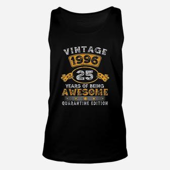 Vintage 1996 25Th Birthday 25 Years Old Unisex Tank Top | Crazezy