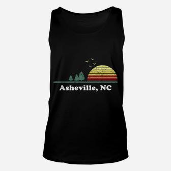 Vintage Asheville, North Carolina Home Native Art Design Unisex Tank Top | Crazezy
