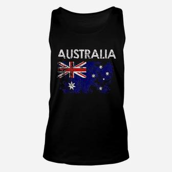 Vintage Australia Australian Flag Unisex Tank Top | Crazezy CA