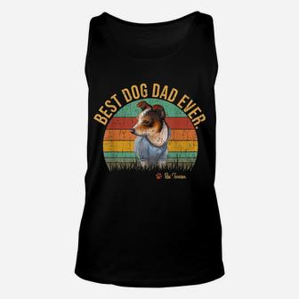Vintage Best Rat Terrier Dad Ever Father's Day Gift For Dog Unisex Tank Top | Crazezy