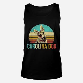 Vintage Carolina Dog Dog Sunset Unisex Tank Top | Crazezy