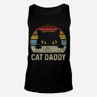 Vintage Cat Daddy Shirt Funny Father Cat Lover Gift Cat Dad Unisex Tank Top | Crazezy DE