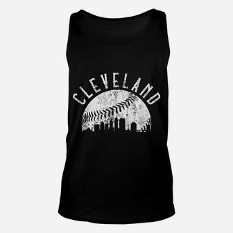 Vintage Cleveland Retro Baseball Throwback Unisex Tank Top | Crazezy CA