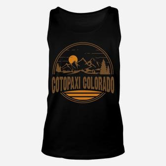 Vintage Cotopaxi, Colorado Mountain Hiking Souvenir Print Unisex Tank Top | Crazezy UK