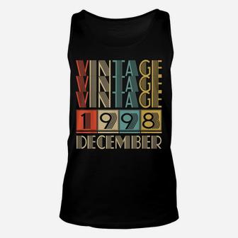Vintage December 1998 23Rd Birthday 23 Years Old Gifts Unisex Tank Top | Crazezy