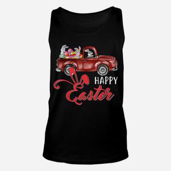 Vintage Easter Truck Bunny Eggs Truck Egg Hunting Unisex Tank Top | Crazezy AU