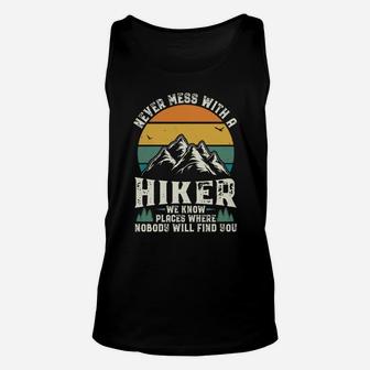 Vintage Hiking Shirt Men Hiker Outdoor Retro Camper Unisex Tank Top | Crazezy