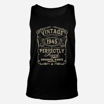 Vintage Made In 1945 76Th Birthday Gift Unisex Tank Top | Crazezy