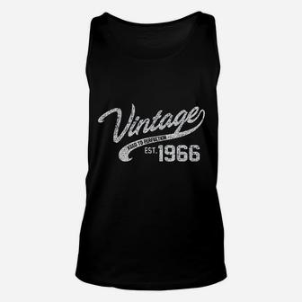 Vintage Made In 1966 55Th Birthday Unisex Tank Top | Crazezy UK