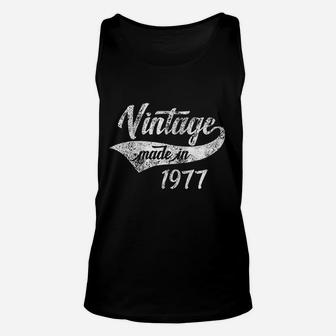 Vintage Made In 1977 Unisex Tank Top | Crazezy
