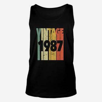 Vintage Made In 1987 Classic Unisex Tank Top | Crazezy UK