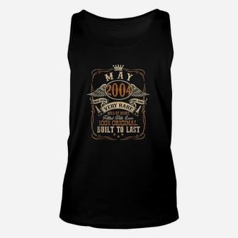 Vintage May 2004 17 Years Old 17Th Birthday Gift Unisex Tank Top | Crazezy CA