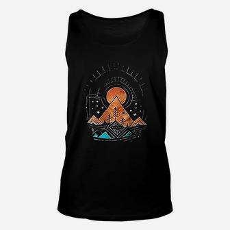 Vintage Nature Hiking Mountains Unisex Tank Top | Crazezy CA