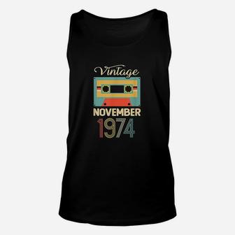 Vintage November 1974 47Th Birthday 47 Year Old Unisex Tank Top | Crazezy