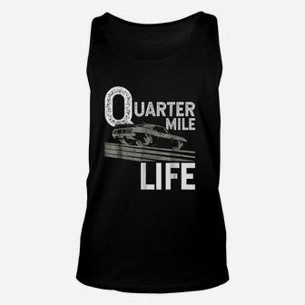 Vintage Quarter Mile Life Drag Racing Unisex Tank Top | Crazezy DE