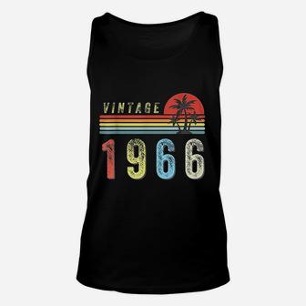 Vintage Retro 1966  55Th Birthday Unisex Tank Top | Crazezy AU