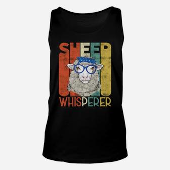 Vintage Sheep Farmer Retro Sheep Whisperer Sweatshirt Unisex Tank Top | Crazezy AU