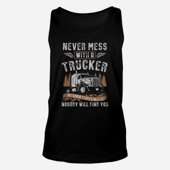 Vintage Trucker Shirt For Men Truck Driving Gift Truck Lover Unisex Tank Top | Crazezy