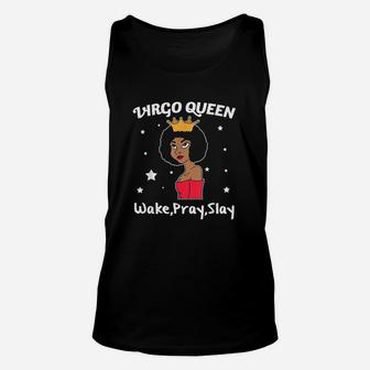 Virgo Black Queen Black Women Afro Zodiac Unisex Tank Top | Crazezy