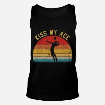 Volleyball Kiss My Ace Volleyball-Player Coach Gift Idea Unisex Tank Top | Crazezy AU