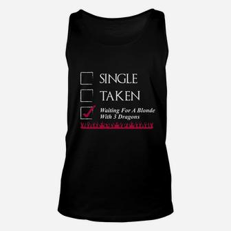 Waiting For A Blonde Unisex Tank Top | Crazezy AU