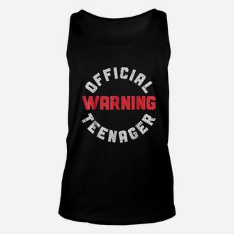 Warning Official Teenager Unisex Tank Top | Crazezy AU