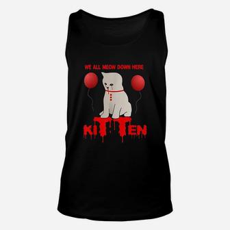 We All Meow Down Here Unisex Tank Top | Crazezy