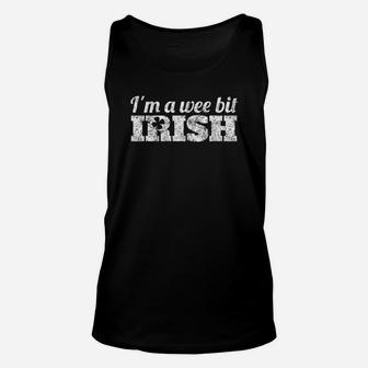 Wee Bit Irish Funny Irish Heritage St Paddys Unisex Tank Top - Thegiftio