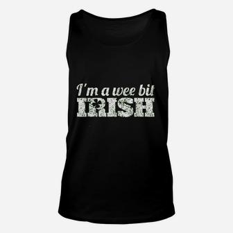 Wee Bit Irish Funny Irish Heritage St Paddys Unisex Tank Top - Thegiftio