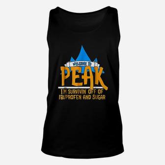 Welcome To Peak Surviving Off Unisex Tank Top - Thegiftio UK