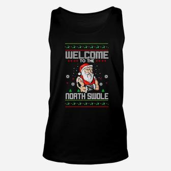 Welcome To The North Swole Xmas Unisex Tank Top - Monsterry UK