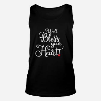 Well Bless Your Heart Cute Southern Charm Unisex Tank Top | Crazezy DE