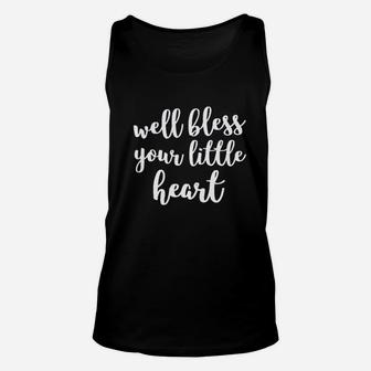 Well Bless Your Little Heart Southern Charm Alabama Unisex Tank Top | Crazezy AU