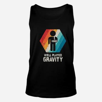 Well Played Gravity Unisex Tank Top | Crazezy CA