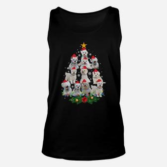Westie Christmas Tree Funny Dog Christmas Pajamas Gift Xmas Sweatshirt Unisex Tank Top | Crazezy UK