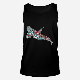 Whale Native American Indian Pacific Northwest Unisex Tank Top - Thegiftio