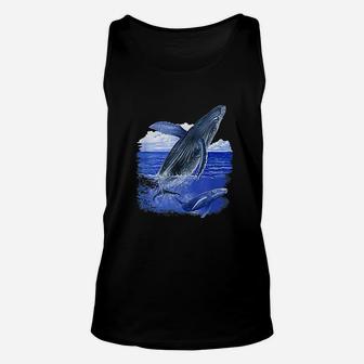Whale With Baby Whale Unisex Tank Top - Thegiftio UK
