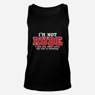 What Every One Else Is Thinking Humor Unisex Tank Top - Thegiftio