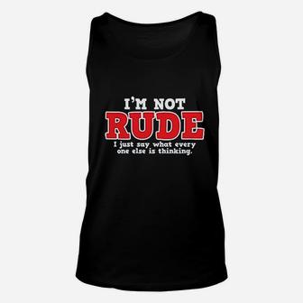 What Every One Else Is Thinking Unisex Tank Top | Crazezy AU